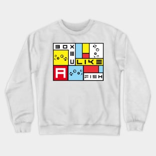 Boxed like a fish, Boxed art 4 Crewneck Sweatshirt